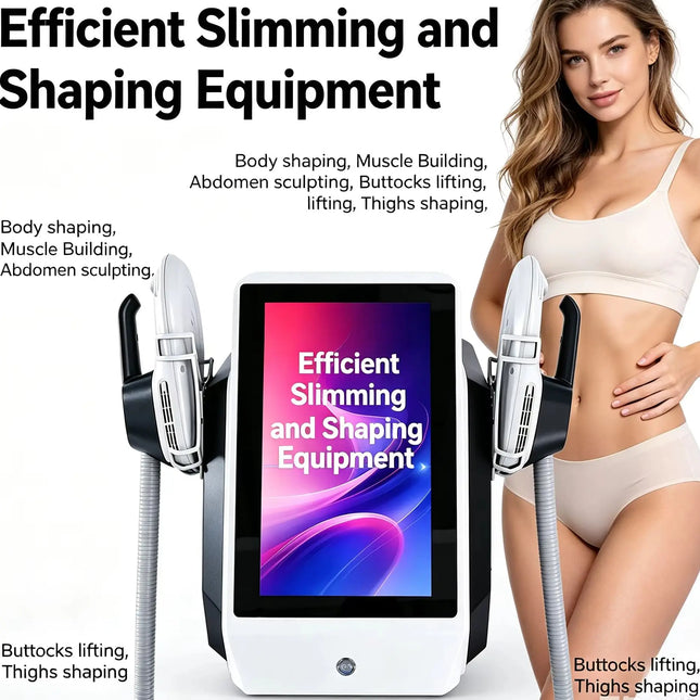 2026 NEW Multi-Function MECAVIE 2-Handle Magnetic Slimming Weight Loss EMS Body Shaping Machine Fat Removal Muscle Machine