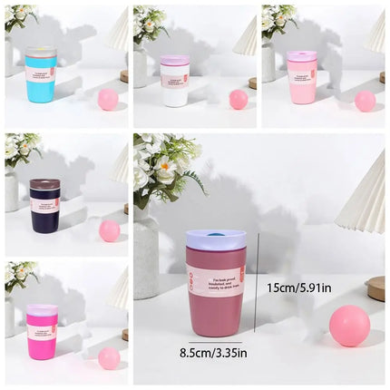 Drinkware Stainless Steel Thermos Bottle Portable Leak-Proof Vacuum Insulated Cup Reusable Fashion Coffee Mug Student