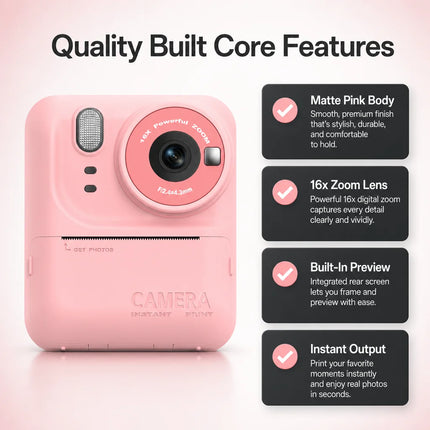 2026 New Kids Camera Cartoon Digital Camera with Stand HD Photo Video Recorder Mini Toddler Toy Birthday Gift for Boys Girls