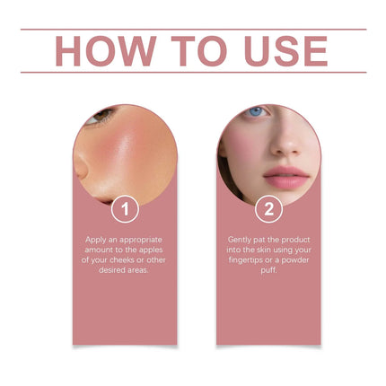 Pink Sakura Cream Blush Makeup Natural Cheek Tint Long Lasting Hydrating Lightweight Blusher Stick  Smooth Comfortable to Wear