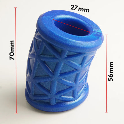 Thick Curved Ball Stretcher,Liquid Silicone Ballstetcher,Firm Grip for Sack Stretching,Sex Toys for Men,Tug Testicle Scrotum