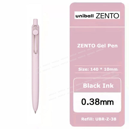 uniball ZENTO Standard 0.38/0.5mm Gel Pens,Water-Based Smooth Writing Roller Ball Pens Fit for a variety of occasions Stationery