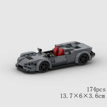 MOC Speed Sports Super Race Car Model Building Blocks DIY Bricks City Technical Rally Great Racing Vehicle Christmas Gift Toy