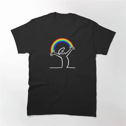 La Linea The Line Osvaldo Cavandoli TV T Shirt men Happy Fashion Women's tshirts Streetwear Tee Round Neck Casual Tops Camisetas