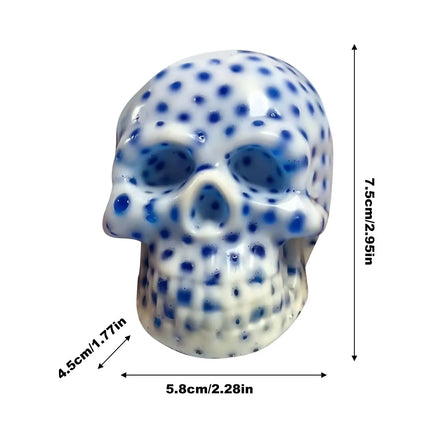 1pcs Skull Pimple Popper Toy Pimple Popping Sensory Squeeze Toys Reusable Fun Sensory Fidget For ADHD & Anxiety Relief Games