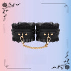 Black ankle shackles