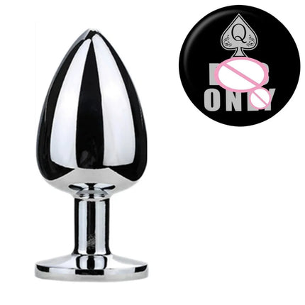 Spades Q Metal Anal Plug Fetish Butt Plug Fantasy Adult Game Prostate Massage Masturbator Anal SM Stimulation Adult Sex Toys 18+
