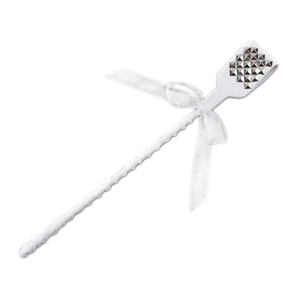 White Leather Bow-Knot Palm Clap Spanking Paddle Whips Fetish Slave Bdsm Spank Flogger Fantasy Couples Sexy Adult Games Cosplay