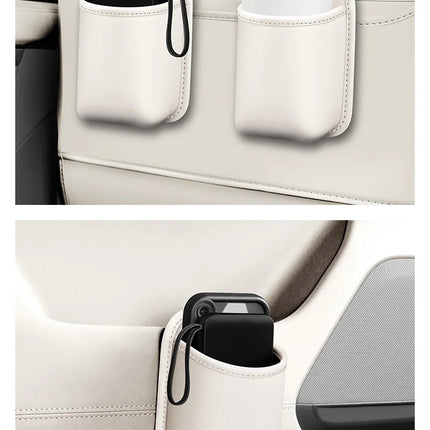 The multi-functional leather storage case for car water cups is suitable For VW Volkswagen Polo Tiguan Passat Golf Jetta Lavida