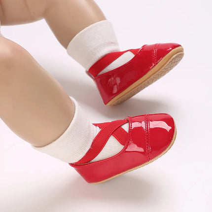 Baby Girls First Walkers 0-18 Months Red Princess Shoes Soft Sole Spring Autumn