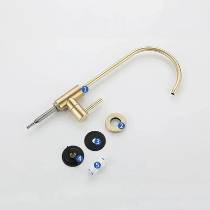 1/4"Kitchen Faucets Direct Drinking Tap Water Purifier Faucet for Kitchen Sink Drinking Water Anti-Osmosis Stainless Steel Tap