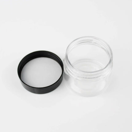 50pcs/pack 50ml Plastic Cosmetics Jar Makeup Box with Black Cap Travel Face Cream Bottle Container Refillable Empty Makeup Jar