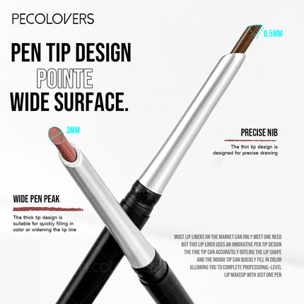 1PC Long-Lasting Waterproof Lip Liner Pen - Sweatproof Formula, Ideal for Crafting Delicate Makeup Looks