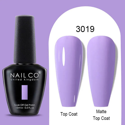 NAILCO Winter Series Color Gel Nail Polish 15ML Semi Permanent Soak Off Gel Varnishes Super Texture Gorgeous Nail Manicure Art