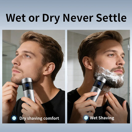 Portable Mini Men's Electric Shaver IPX7 Waterproof Razor Beard Trimmer for Travel and car Portable Shaving Machine
