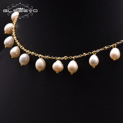 Natural FreshWater Pearl Pendant Necklace Woman 2025 Trend 18K Gold Plated  High Quality Designer Jewelry Gifts For Girlfriend