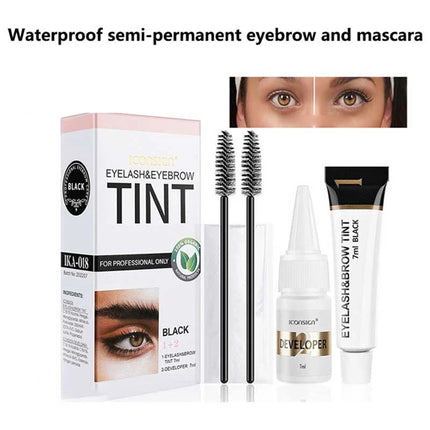3 Colors Eyelash Eyebrow Dye Tint Kit Lasting Fast Tint Brow Dye Gel Eyebrow Cream Brow Enhancers  Mascara Makeup Tool New