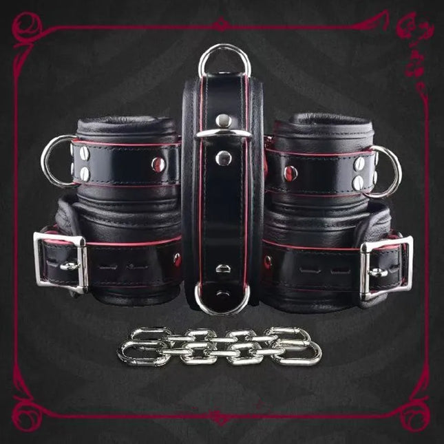 BDSM Puppy Play K9 Bondage Kit 5 Pieces Restraints Set Handcuffs ankle cuffs collars Binding Men women Adult toys sexual product
