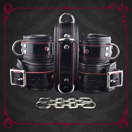 BDSM Puppy Play K9 Bondage Kit 5 Pieces Restraints Set Handcuffs ankle cuffs collars Binding Men women Adult toys sexual product