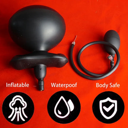 Silicone BDSM Bondage Slave Gag,Inflatable Mouth Gags Ball with Detachable Pump ,Sex Toys for Couple,Restraints,Role Play