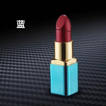 Windproof Cute Lipstick Inflatable Lighter Portable Mini Butane Lightweight Cigarette Accessories Women Fashion Gift Lipstick