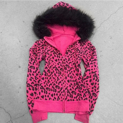 Y2k Women Harajuku Aesthetic Kawaii Cute Hoodies Clothes Graphic Hip Hop Punk Gothic Zip Up Hoodies Casual Streetwear EMO Girl