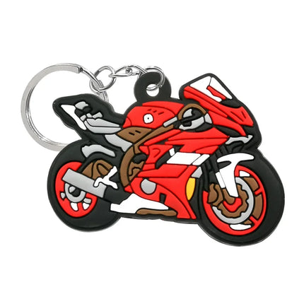 1PCS Cool Motorcycle Keychain Hot Sale Motorbike Keyring for Men Boys Car Key Accessories Glove Helmet Friends Key Holder Gifts