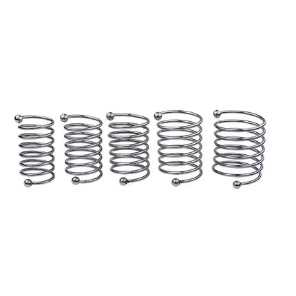 Stainless Steel Penis Dildo Ring Wave Thread Cock Rings Spring Extended Version Male Delay Ejaculation Sex Toys for Men