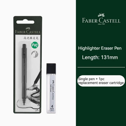 Faber-Castell Precision Tip Pen-Style Eraser Refillable Round 2.5mm Art Pencil Eraser Professional Drawing Rubbing Stationery