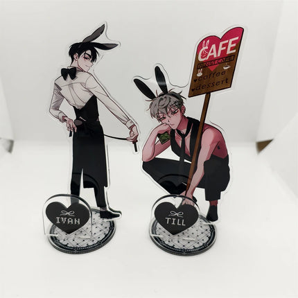 Anime ALIEN STAGE Keychains Pendant Car Key Chain Acrylic Stand MIZI SUA TILL IVAN HYUNA LUKA Fans Gifts Cosplay Accessories