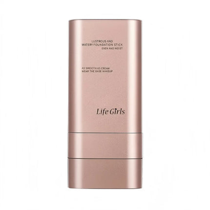 Life Girls Watery Double-Headed Foundation Stick with Brush, Natural Long-Lasting Flawless Makeup For Facial Concealer Cosmetics
