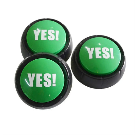Funny Interactive Yes No Button Sound Prop Game Show Maybe Sorry Button Team Talking Communication Answer Buzzers Gag Gifts