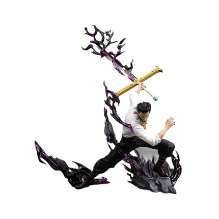 35cm One Piece Anime Figures Dracule Mihawk Figure Cosplay Model Pvc Statue Collection Doll Desk Ornaments Birthday Gift