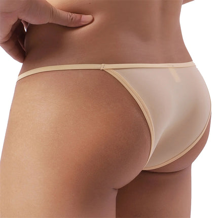 Erotic Mini Thong Men Sexy Panties Man T-Back Underwear Low Waist Bikini Briefs Ultra Thin Lingerie hombre Underpants