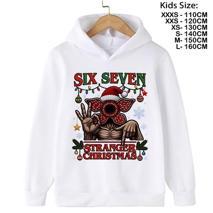 The Demogorgon Hawkins Cannibal Flower Hoodie Kids Cartoon Boys Girls Children Sweatshirts