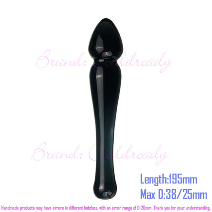 Pyrex Glass Dildo Fake Penis Crystal Anal Beads Butt Plug Prostate Massager G Spot Female Masturbation Toys