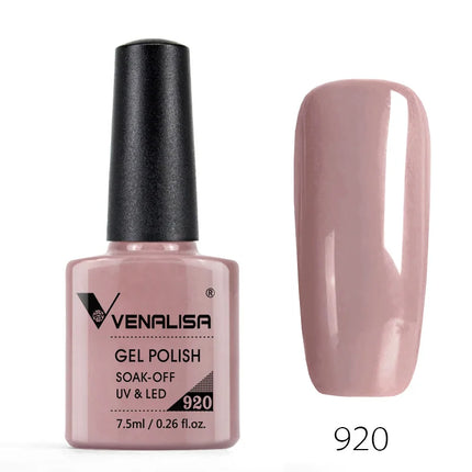 Venalisa Nail Gel Polish Semi Permanent Salon Quality TPO Free Glitter 7.5ml Soak off UV LED Nail Gel Varnish
