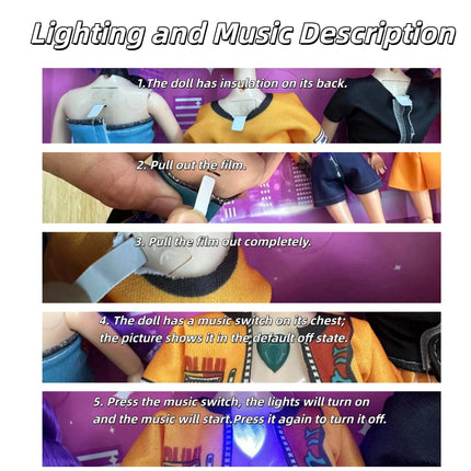 New 30cmPrincess Doll Rumi Mira Zoey Exquisite Action Figure DIY Toy Premium Plastic Model Perfect Collection and Gift for Girls