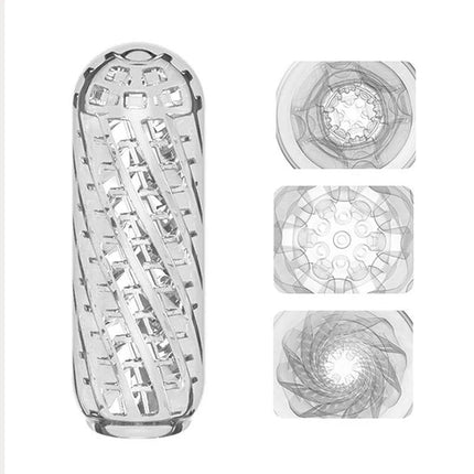Masturbation Cup For Men Simulated Soft Vagina Transparent Adult Endurance Exercise Adult Vacuum Aircraft Cup Male Sex Toy