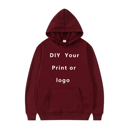 Your Own Design Brand Logo/Picture Personalized Custom Anywhere Men Women DIY Hoodies Sweatshirt Casual Hoody  Fashion New