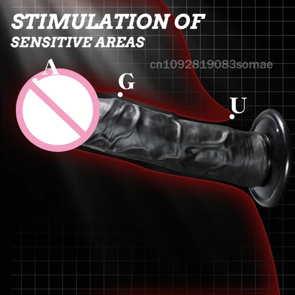 Realistic Dildo for Women Silicone Beginner G-spot Anal Stimulation Dildo with Strong Suction Cup for Adult Sex Toy Masturbator