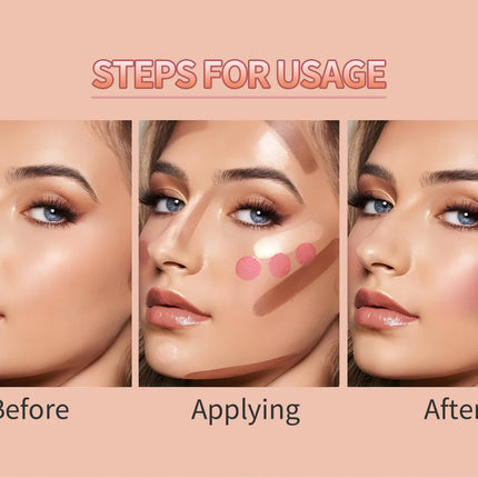 Makeup Face Contouring Bronzer Stick Highlighter 2 in 1 Matte Glitter Brightening Silkworm Blusher Rouge Cream Concealer Pen