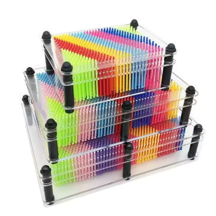 3D Clone Plastics Pin Antistress Art Clone Hand Shape Model kid Toys Pinscreen Needle Board Sculptures Painting Carving Gift