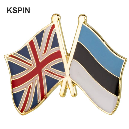 Estonia Flag Badge Brooch Natinal Lapel Pins Flag Lapel Pins Country Flag Badge
