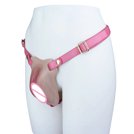FAAK Strapon Thick Insertable Fake Vagina Clitoris Pads Male to Female Transgender Silicone Male Hiding Underwear Panty Pads