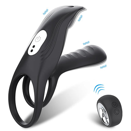360° Rotation Twisting Vibrating Penis Ring Vibrator Sex Toy for Men Delay Time Prostate Massager Remote Control Cock Rings 18+