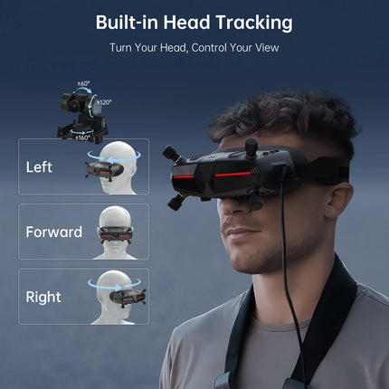 CADDXFPV Walksnail Avatar HD Goggles X 5.8GHz Steadyview Receiver Head Tracker 1920*1080 FPV Goggles Video Glasses for RC Drone