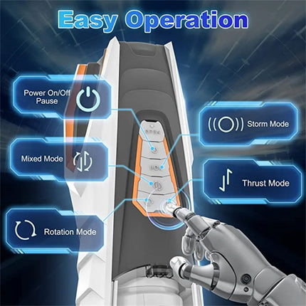Best Telescopic Male Masturbation Toy Automatic Rotation Sucking Machin e Glans Trainer Masturbator Sex Tos for Men Adults Goods