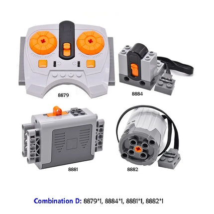 Technical Blocks Servo PF Train Motor Power Functions MOC High-Tech Parts Bricks Accessories Technik Servo RC Motor 8884 85 8879