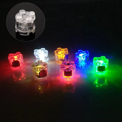 5/10pcs 2x2 dot LED Light Up Colorful Accessories Classic Brick Education Light-Emitting Compatible Leduo Building Blocks Kid
